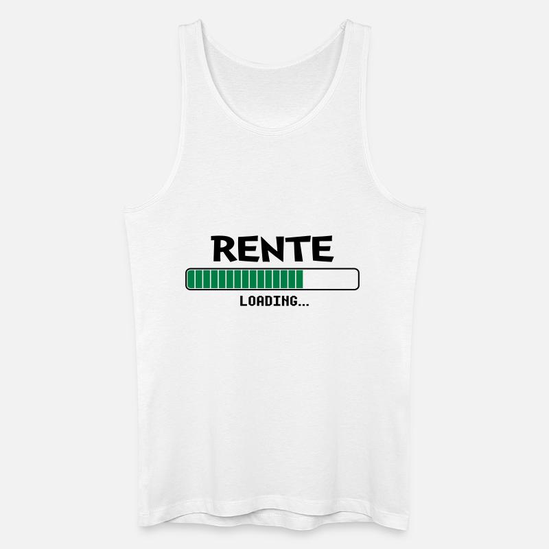 Rente loading Ladebalken - Männer Bio Tank Top - Weiß