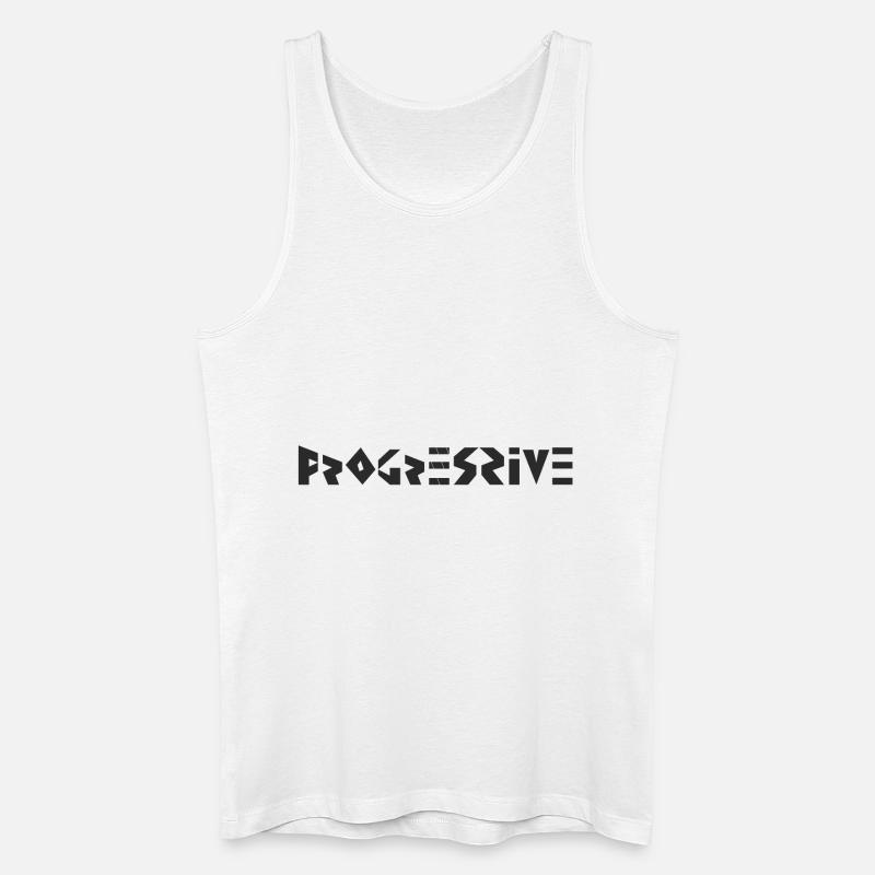 Progressive - Männer Bio Tank Top - Weiß