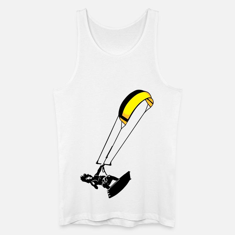 Kitesuf flex - Männer Bio Tank Top - Weiß