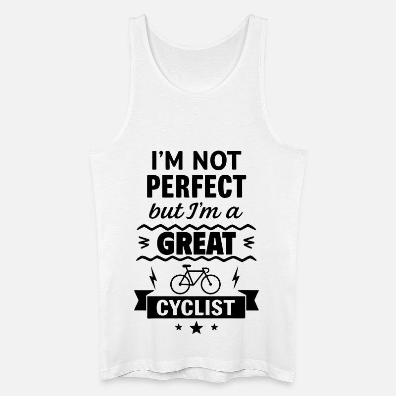 Super Radfahrer - Männer Bio Tank Top - Weiß