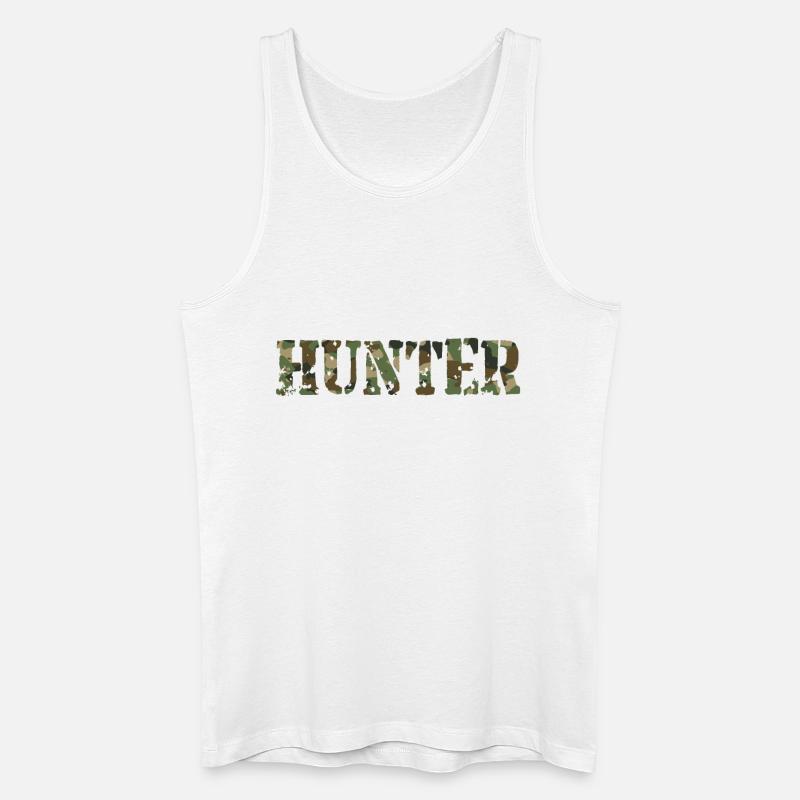 Jäger - Männer Bio Tank Top - Weiß