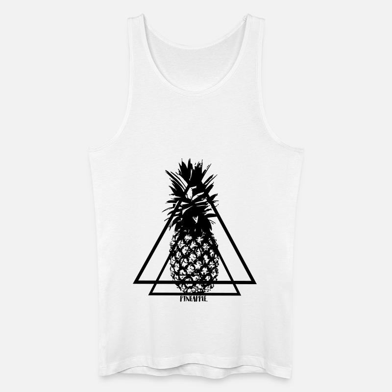 Pineapple - Männer Bio Tank Top - Weiß