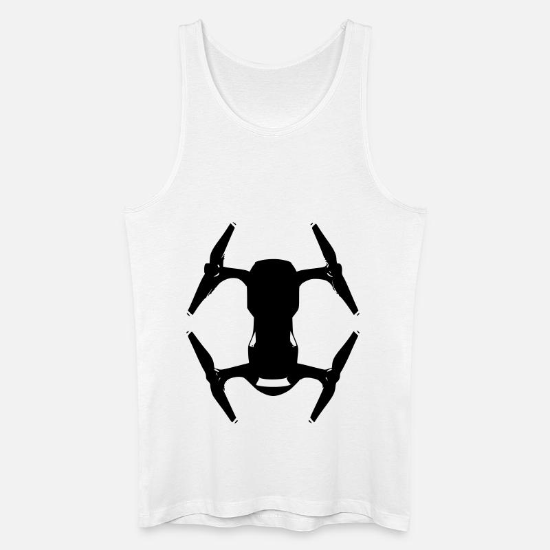 Air Drone - Männer Bio Tank Top - Weiß