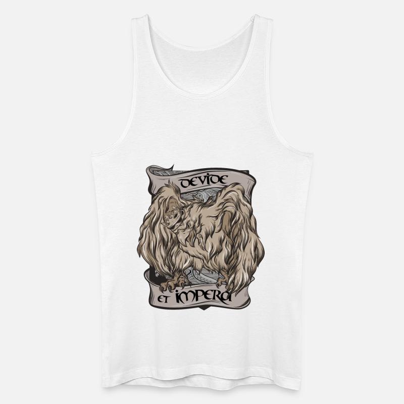 Teile und herrsche - Männer Bio Tank Top - Weiß