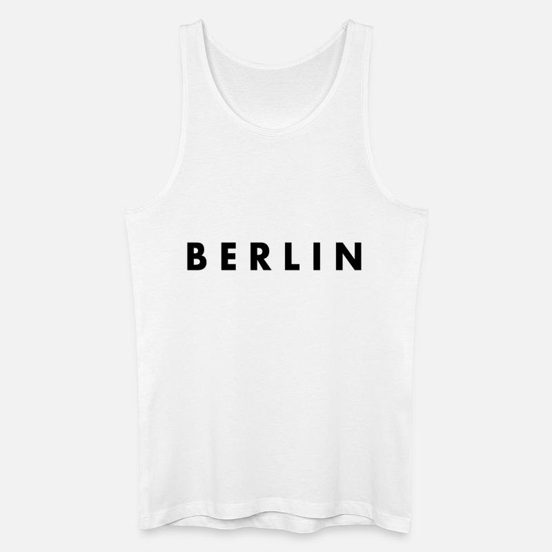 Berlin - Männer Bio Tank Top - Weiß