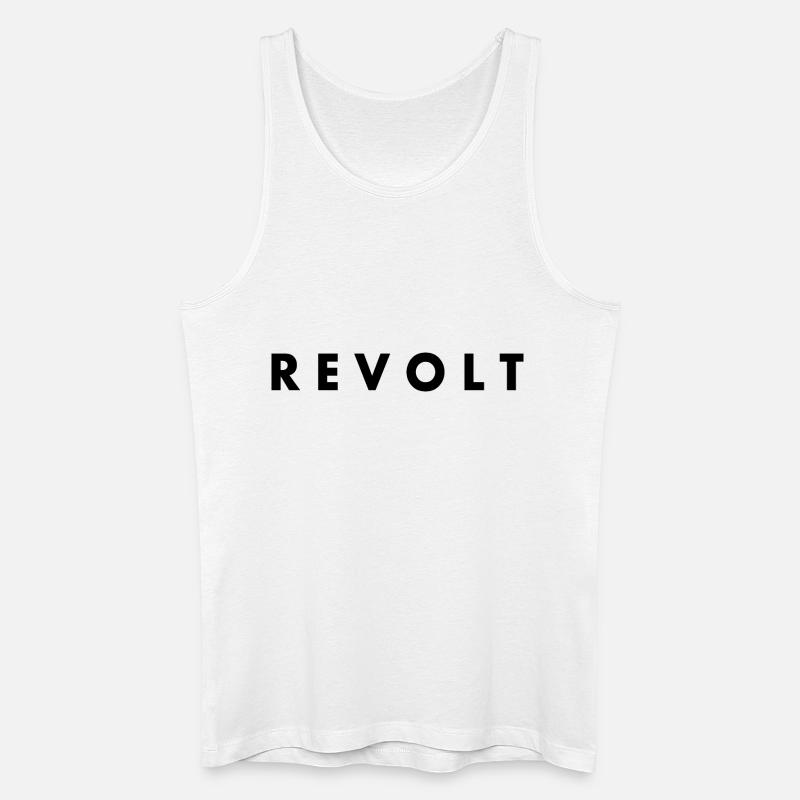 Revolt - Männer Bio Tank Top - Weiß