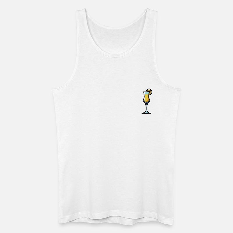Limoncello Cocktail - Männer Bio Tank Top - Weiß
