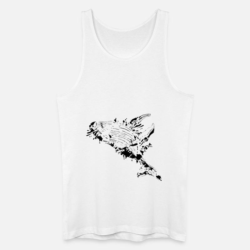 Buckelwal cool - Männer Bio Tank Top - Weiß