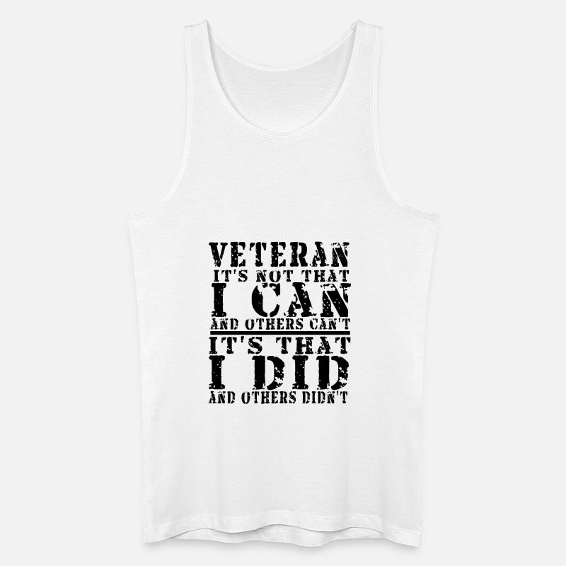 Veteran - Männer Bio Tank Top - Weiß