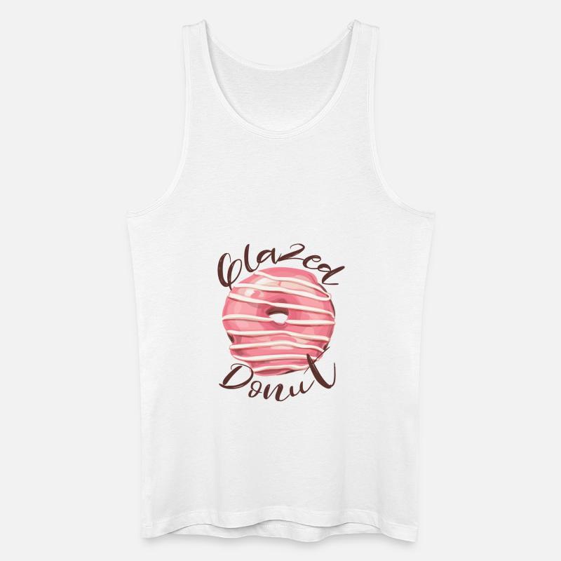 glazed donut - Männer Bio Tank Top - Weiß