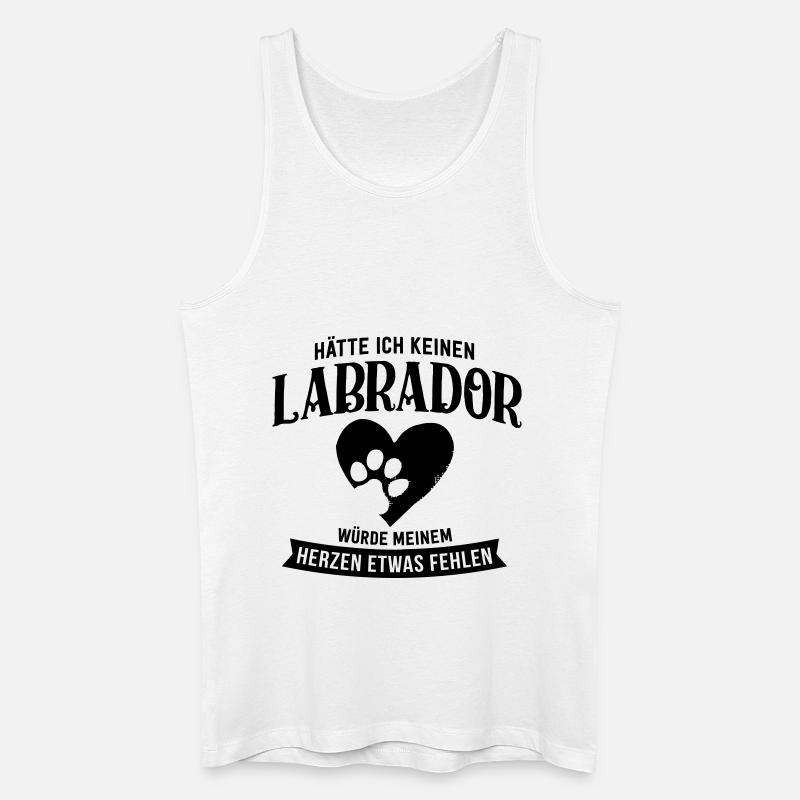KEIN LABRADOR - Männer Bio Tank Top - Weiß