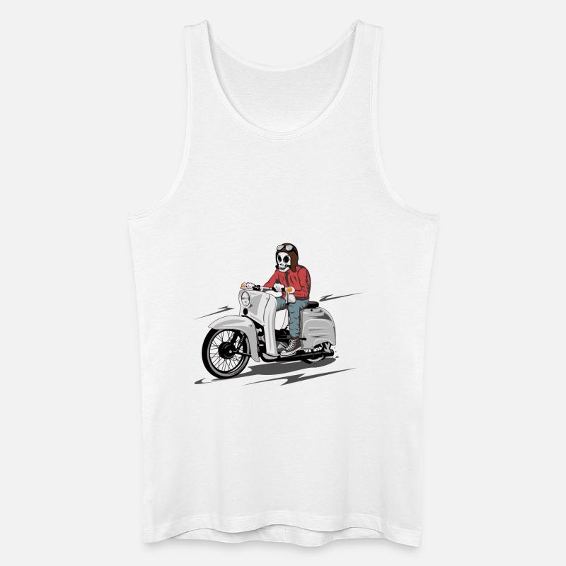 Simson Schwalbe KR-51 Skulldriver - Männer Bio Tank Top - Weiß