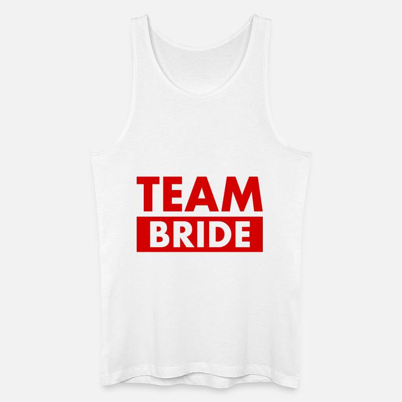 Team bride - Männer Bio Tank Top - Weiß