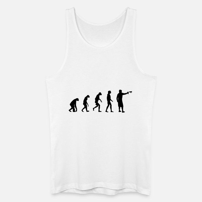 Evolution of Graffiti/ Streetart / Bombing - Männer Bio Tank Top - Weiß