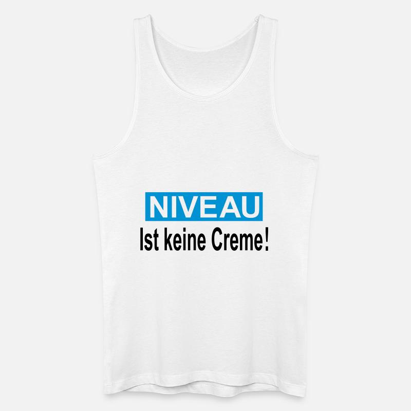 niveau - Männer Bio Tank Top - Weiß