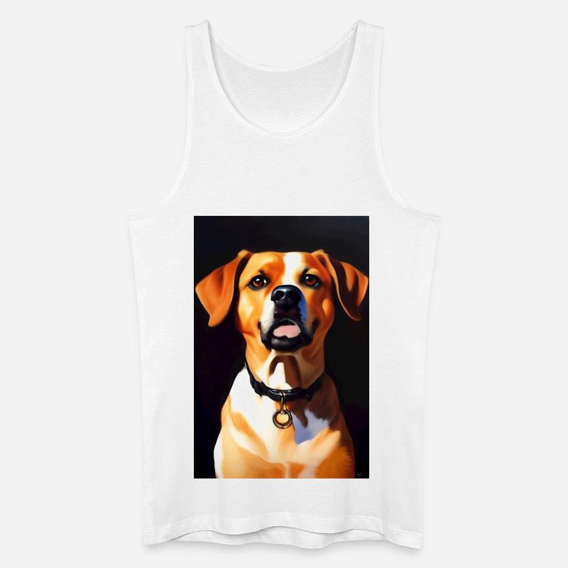 Hunde Bild - Männer Bio Tank Top - Weiß
