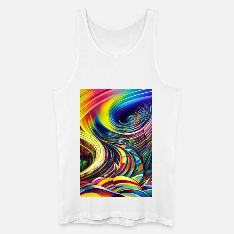 Abstrakte Kunst - Männer Bio Tank Top - Weiß