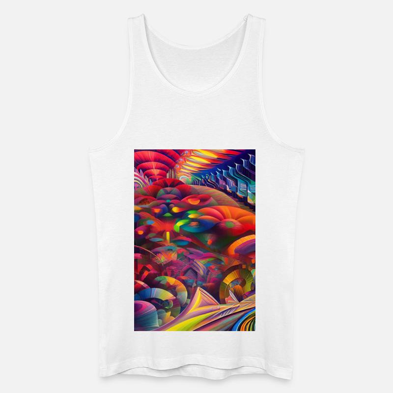 Abstrakte Kunst - Männer Bio Tank Top - Weiß