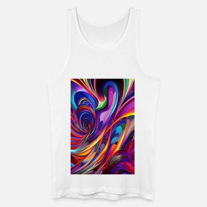 Abstrakte Kunst - Männer Bio Tank Top - Weiß