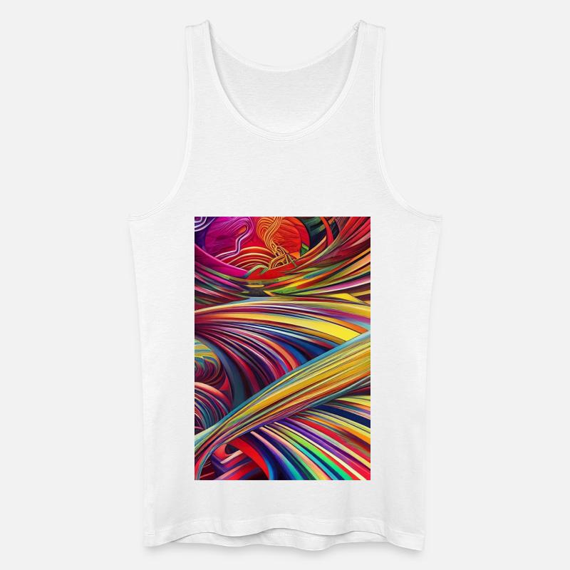 Abstrakte Kunst - Männer Bio Tank Top - Weiß