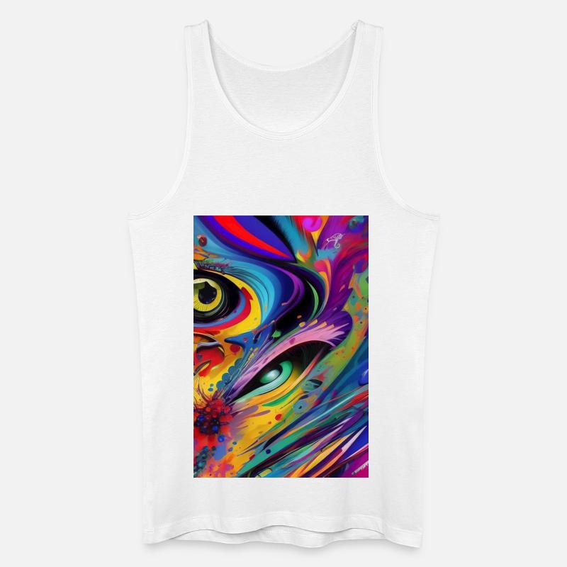 Abstrakte Kunst - Männer Bio Tank Top - Weiß