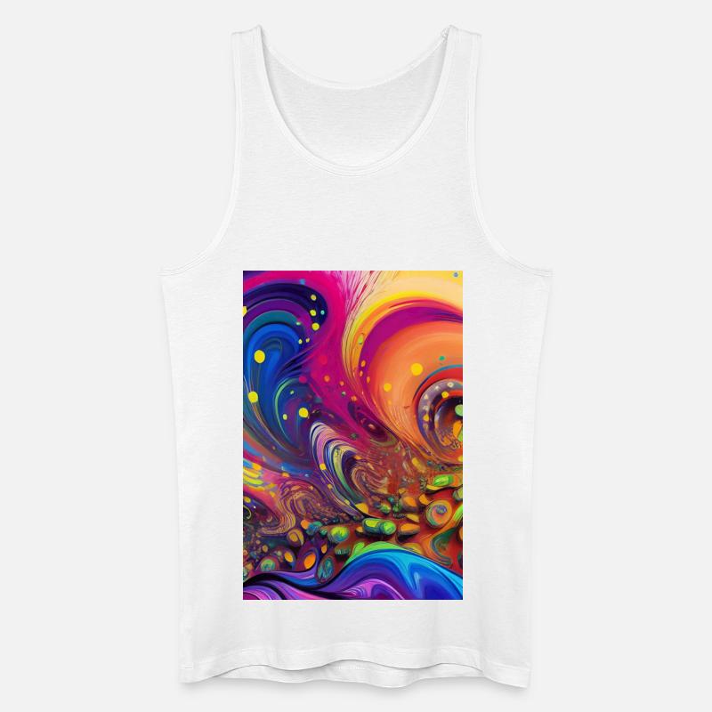 Abstrakte Kunst - Männer Bio Tank Top - Weiß