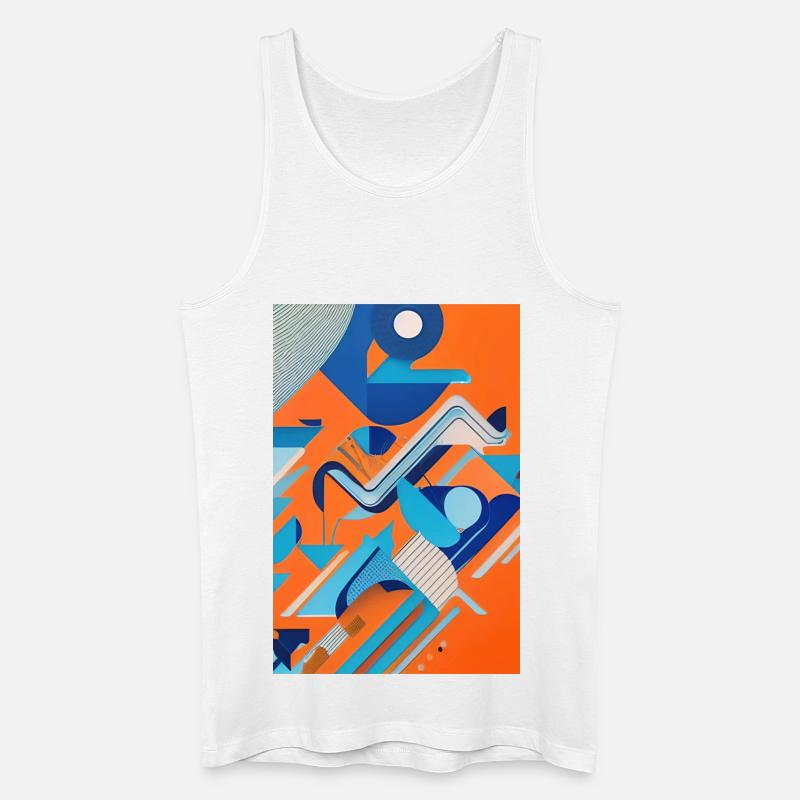 Abstrakte Kunst - Männer Bio Tank Top - Weiß