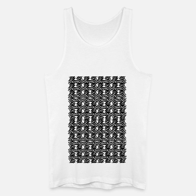 UNI-Struktur - Männer Bio Tank Top - Weiß