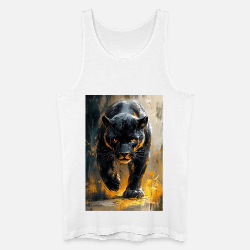 Illustration eines Panthers - Männer Bio Tank Top - Weiß