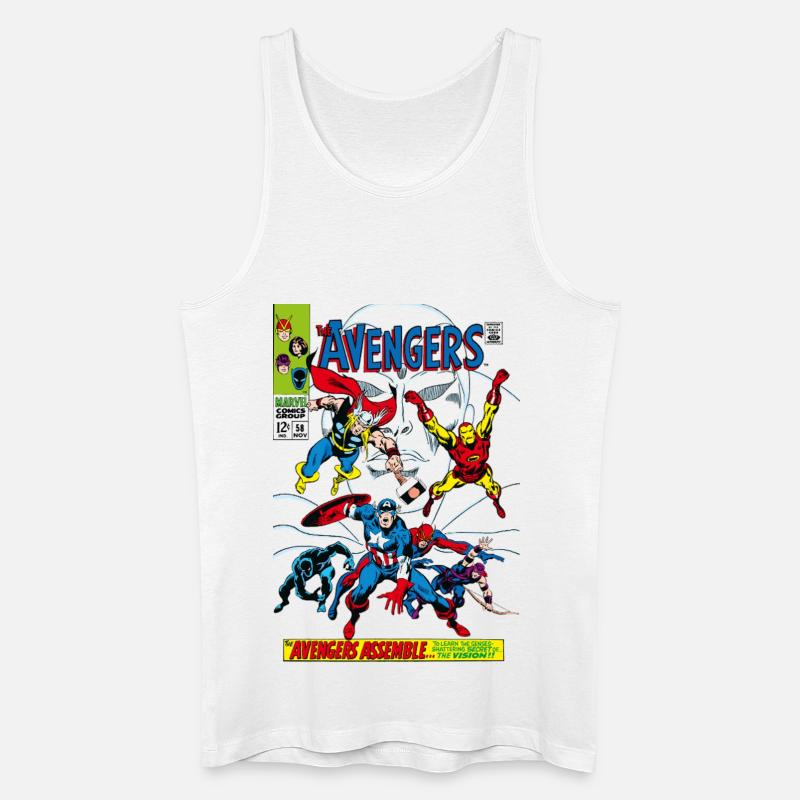 Avengers Comic Superhelden Assemble - Männer Bio Tank Top - Weiß