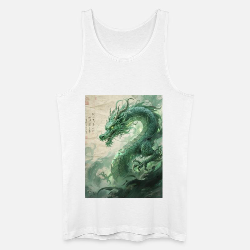 Der Smaragdwächter: Qinglong – Ewige Kraft - Männer Bio Tank Top - Weiß