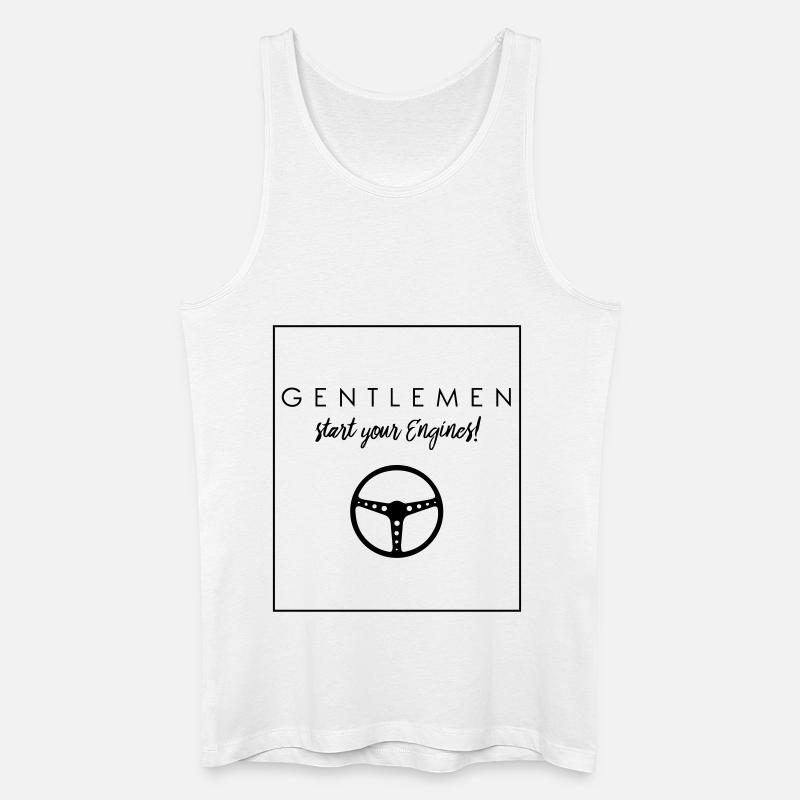 GENTLEMEN -Start your Engines - Männer Bio Tank Top - Weiß