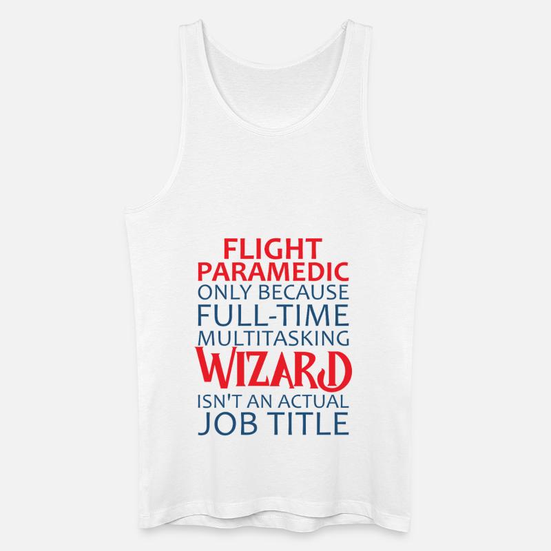 Flight Paramedic Wizard Luftrettung - Männer Bio Tank Top - Weiß