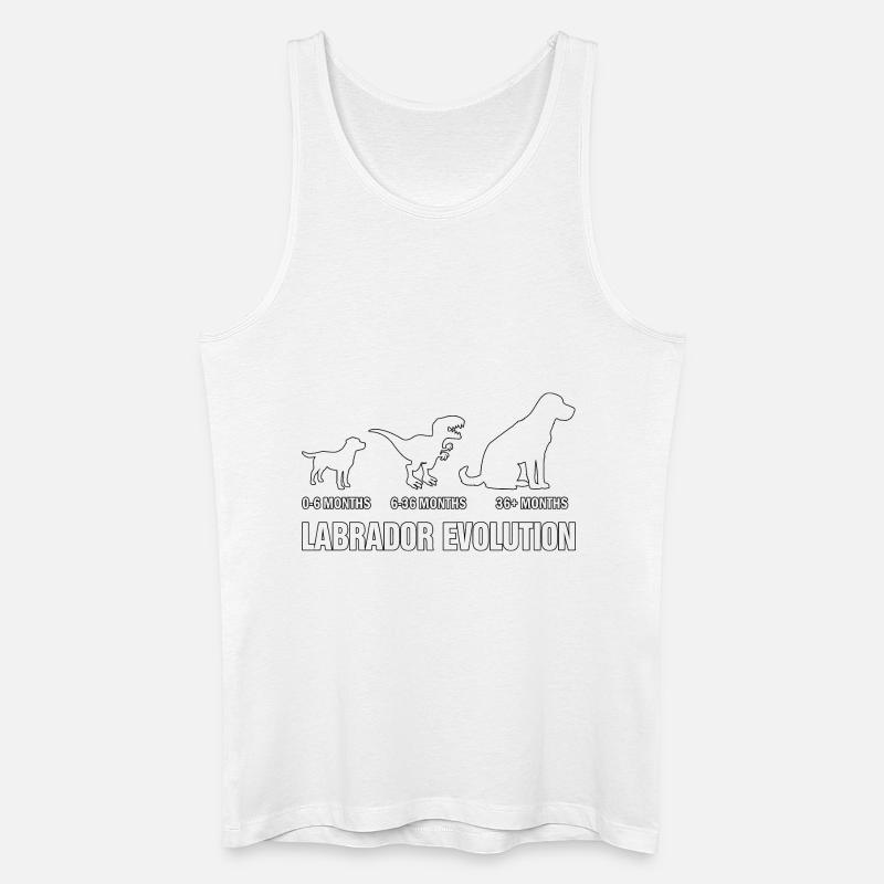 Labrador Evolution - Men’s Organic Tank Top - white