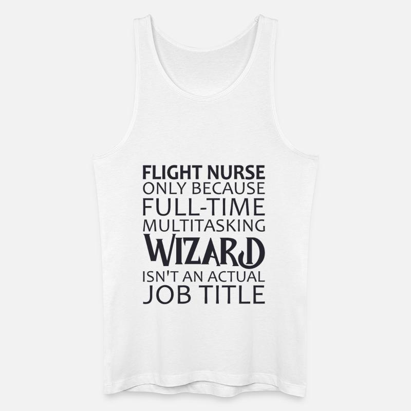 Flight Nurse Wizard Luftrettung - Männer Bio Tank Top - Weiß