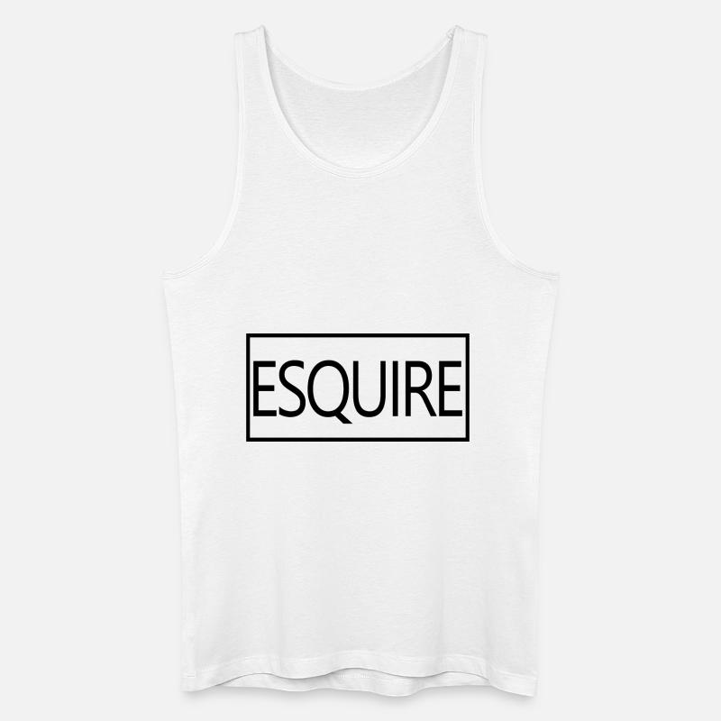 Esquire absolvierte Rechtsanwaltsschülerin - Männer Bio Tank Top - Weiß