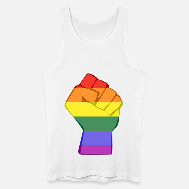 LGBT Faust - Männer Bio Tank Top - Weiß
