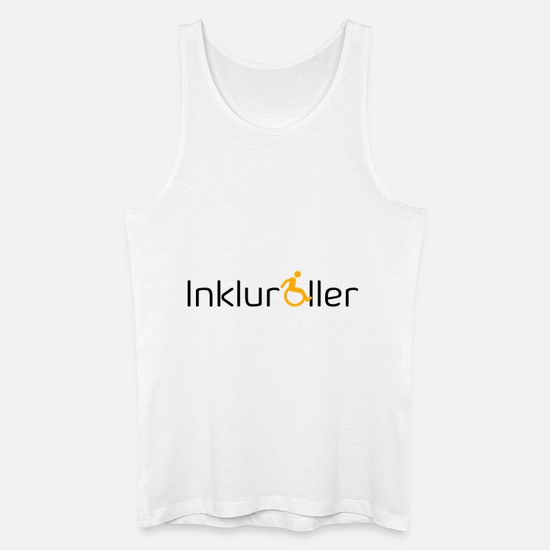 Inkluroller - Männer Bio Tank Top - Weiß