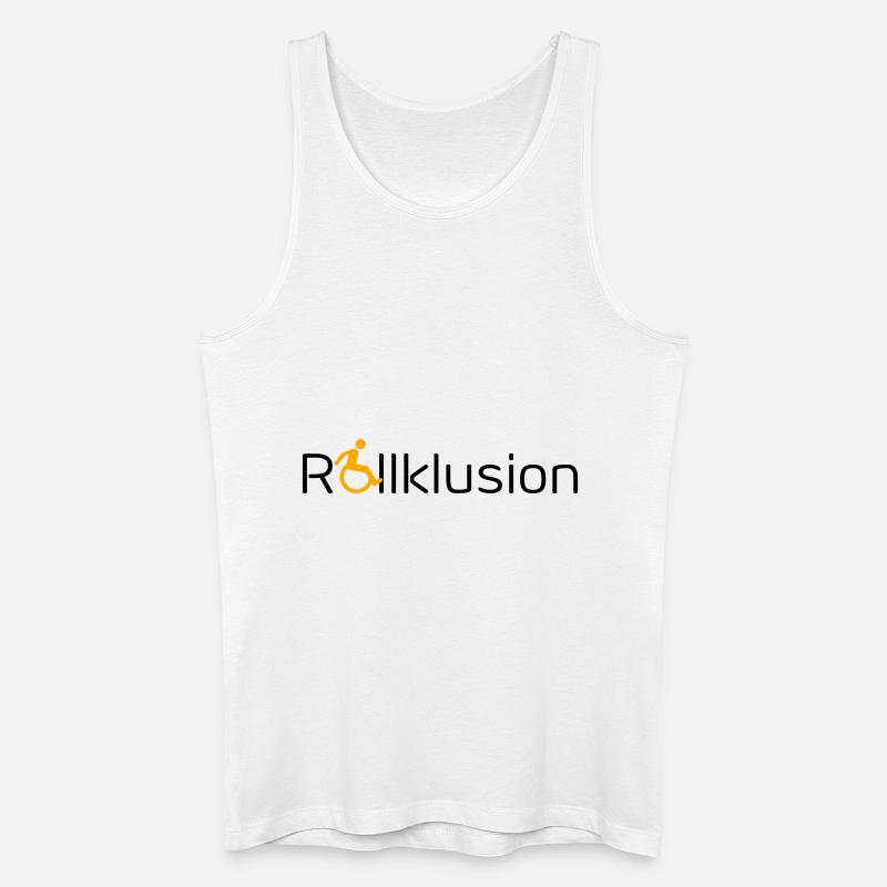 Rollklusion - Männer Bio Tank Top - Weiß