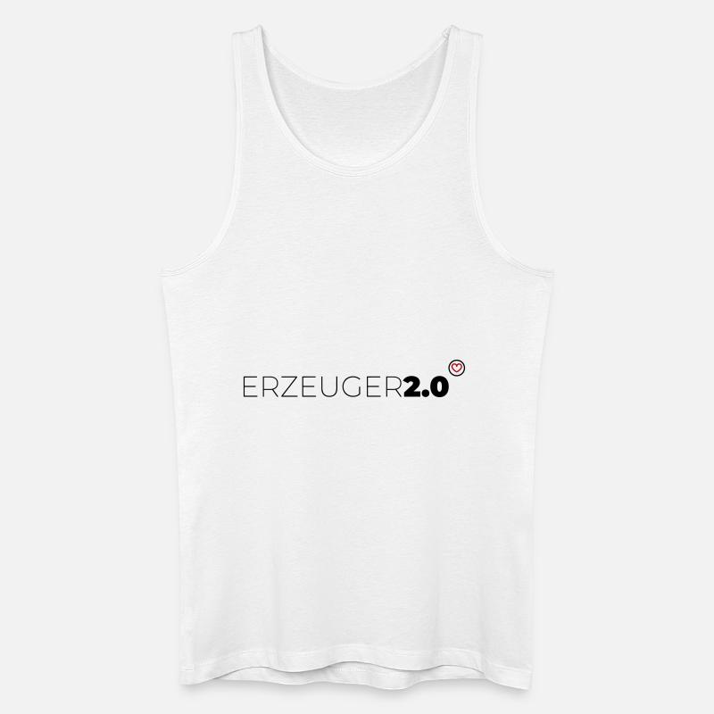 Erzeuger 2 0 - Männer Bio Tank Top - Weiß