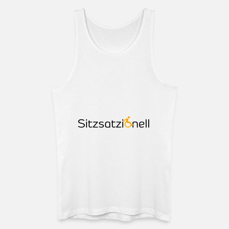 Sitzsationell - Männer Bio Tank Top - Weiß