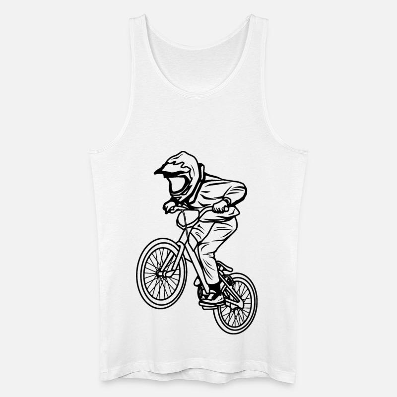 BMX Junge - Männer Bio Tank Top - Weiß