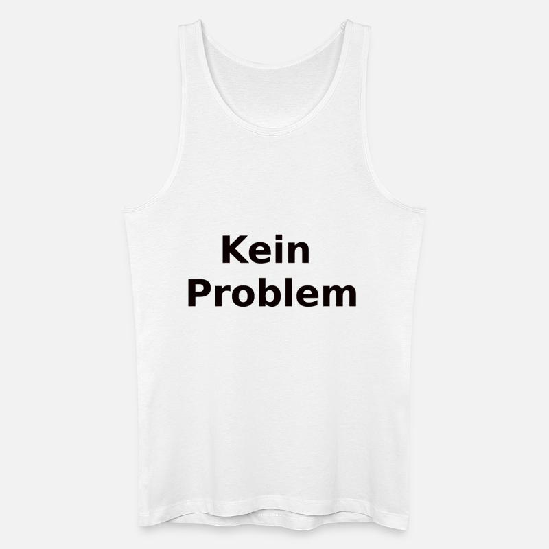 Kein Problem - Männer Bio Tank Top - Weiß