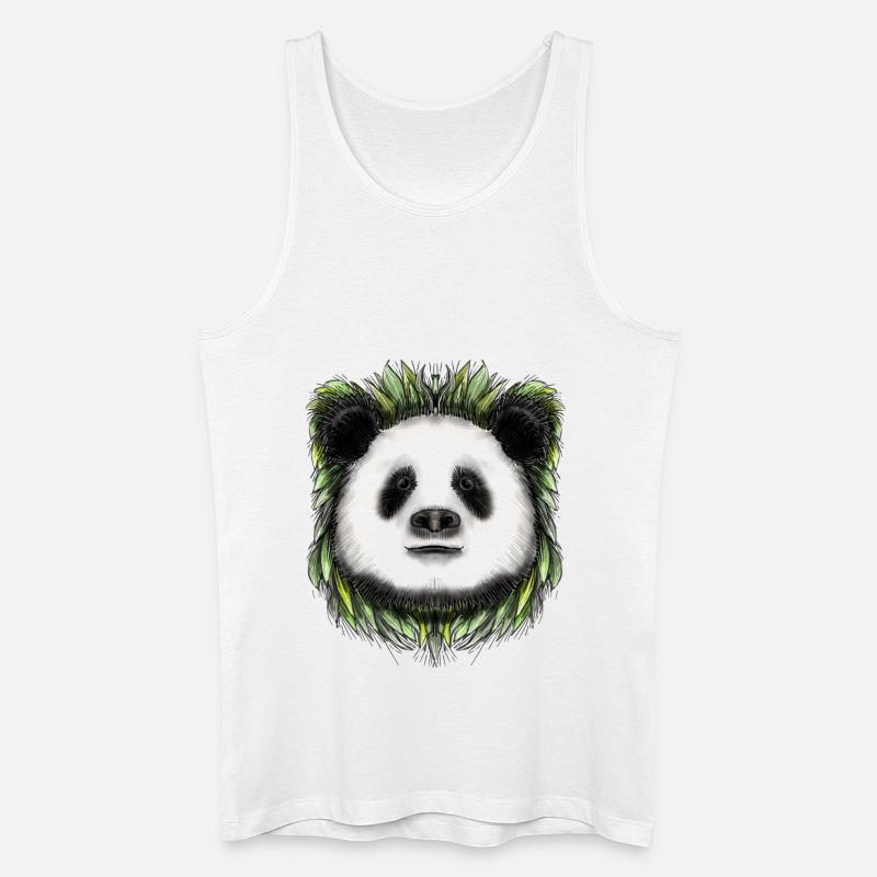 Ping Panda von Jon Ball - Männer Bio Tank Top - Weiß