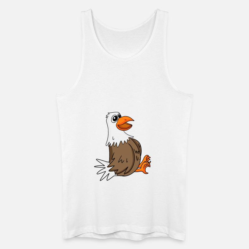 Niedliche Möwe - Männer Bio Tank Top - Weiß