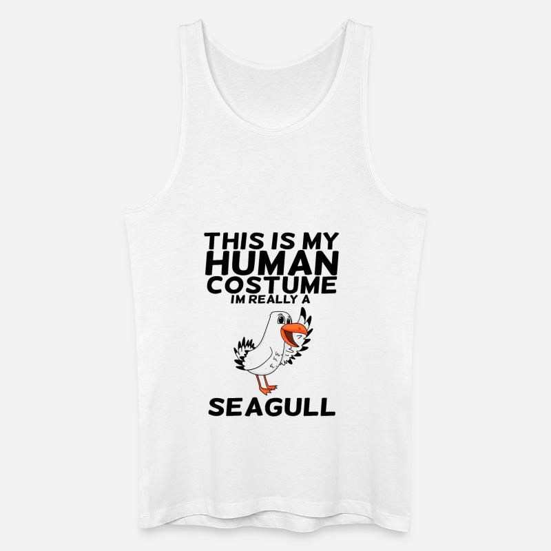 Möwe - Männer Bio Tank Top - Weiß