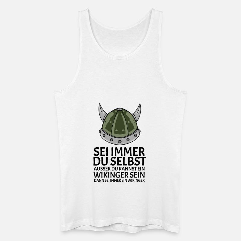 Wikinger Spruch - Männer Bio Tank Top - Weiß