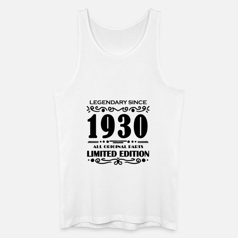 1930 - Männer Bio Tank Top - Weiß