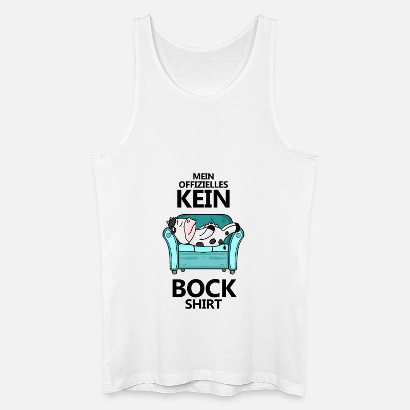 Statement Keine Lust - Männer Bio Tank Top - Weiß