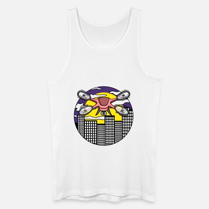 Drone Drone Drones - Men’s Organic Tank Top - white